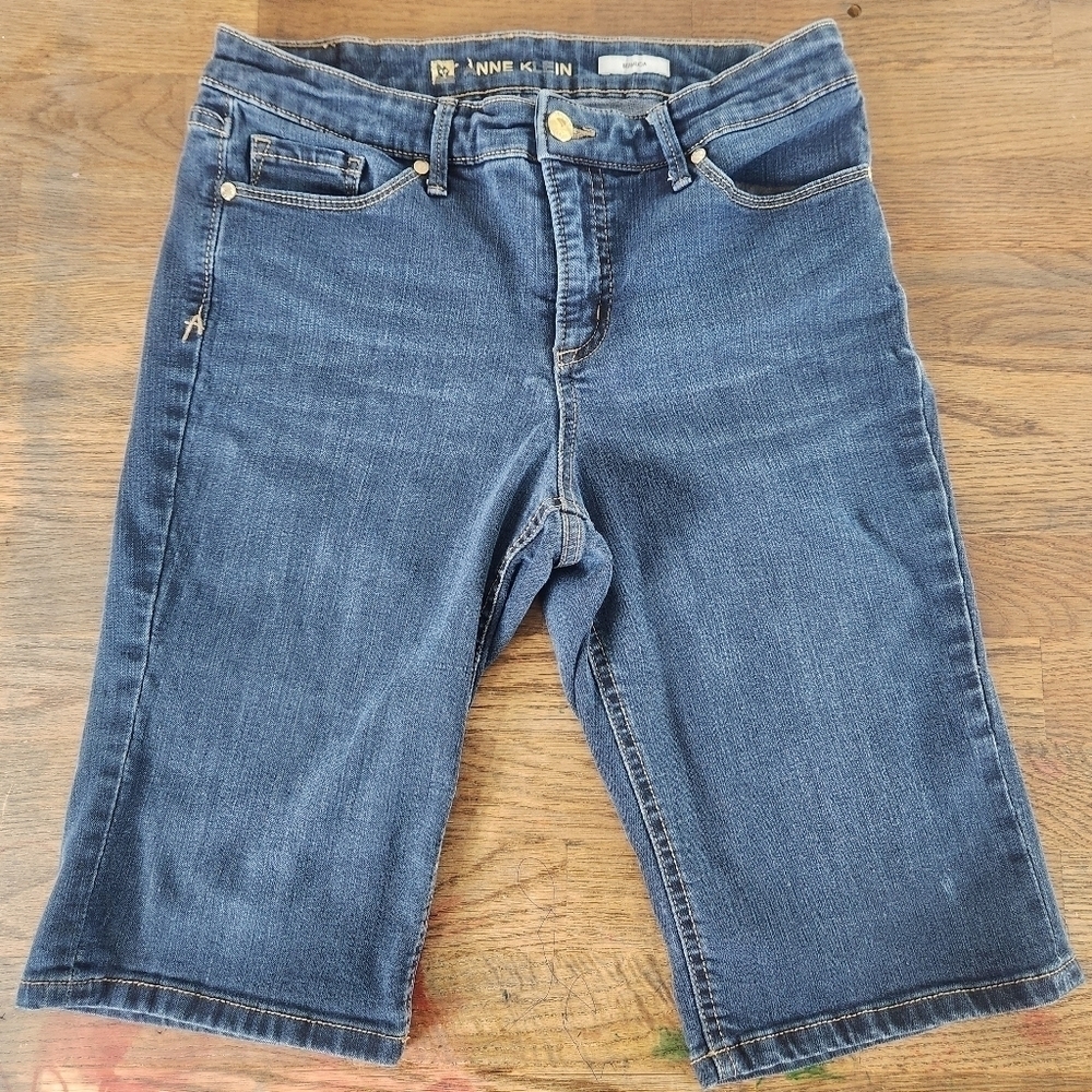 Anne Klein denim jean shorts size 6